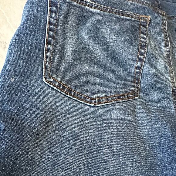 And Now This Straight Denim Womens Jeans 32 frayed button fly cropped - Picture 6 of 10